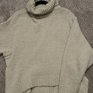 Sparkly oversized turtleneck sweater S Lucy Paris